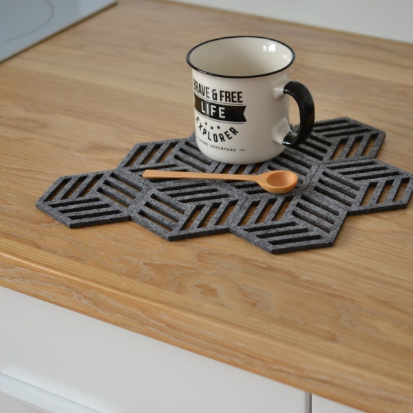 Hexagon Coasters Etsy