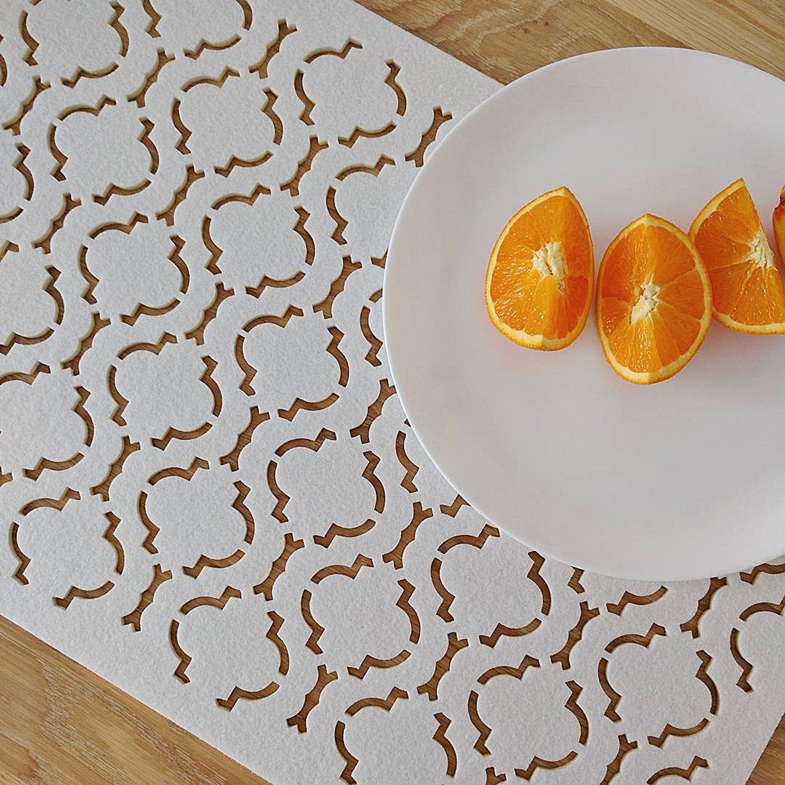 Desk Mats Felt Placemats Felt Pad With Moroccan Pattern Etsy