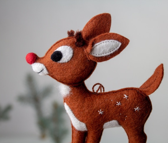 The Dalton House 陶器製クリスマスデコレーション 2001 Christmas Tree Decoration. Rudolph the Red-nosed Reindeer