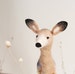 Hanna - White Tailed Deer, Christmas deer, Doe, Art Puppet, Marionette, Stuffed Animal, Felted Toy. beige neutral cream brown. MADE TO ORDER 