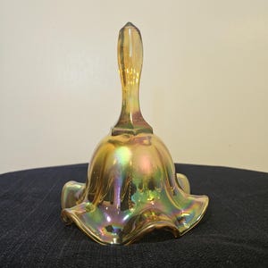 Fenton Marigold Carnival Glass Bell