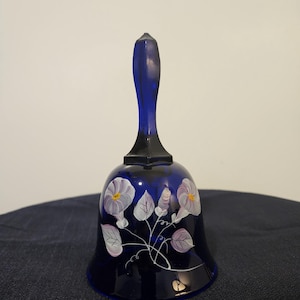 Fenton Glass Morning Glory Vintage Glass Bell