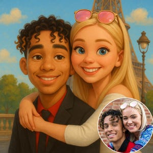 Pixar Style Cartoon from Photo • Custom Digital Portrait • Cute Character Design for Kids, Couples, Pets, Avatars & More