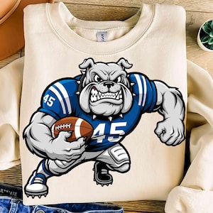 American Football Bulldog Design, Bulldog PNG, Sports Bulldog, Football Team PNG, Bulldog Mascot, Bulldog Shirt, Bulldog Gift,Bulldog Design