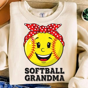 Softball Grandma PNG | Cute Softball Grandma Design, Softball Fan PNG, Grandma Life Graphic, Softball Shirt PNG, Sports Grandma Clipart