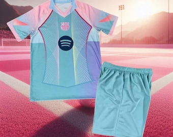 Barcelona Multicolor Football Shirt Kit - 2025, Handmade - Etsy