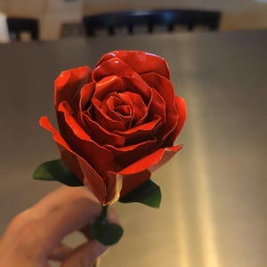 Red Welded forever rose