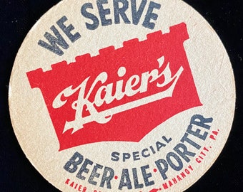 KAIERS DUBLIN PORTER 11.75" ROUND METAL SIGN 
