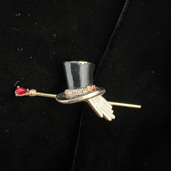 Top Hat Cane Gloves Etsy