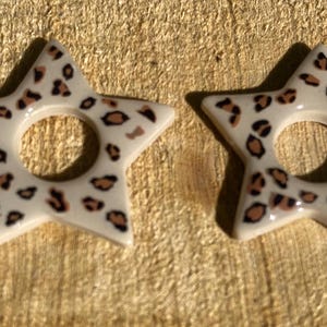 interchangeable star earrings with hoops