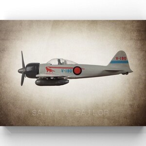 WWII Japanese Zero Fighter Airplane Photo Print, Boys Room Nursery Decor Bild 5