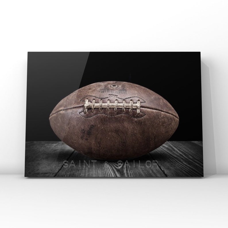 Vintage Football On Black on Black Photo Print , Decorating Ideas, Wall Decor, Wall Art, Kids Room, Nursery Ideas, Gift Ideas, image 7