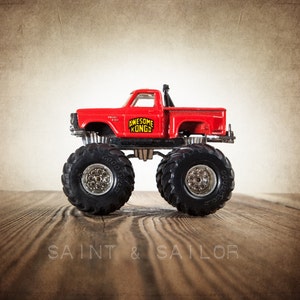 Vintage Monster Truck Awesome Kong Photo Print,  Wall Decor, Playroom decor,  Kids Room, Nursery Ideas, Gift Ideas,