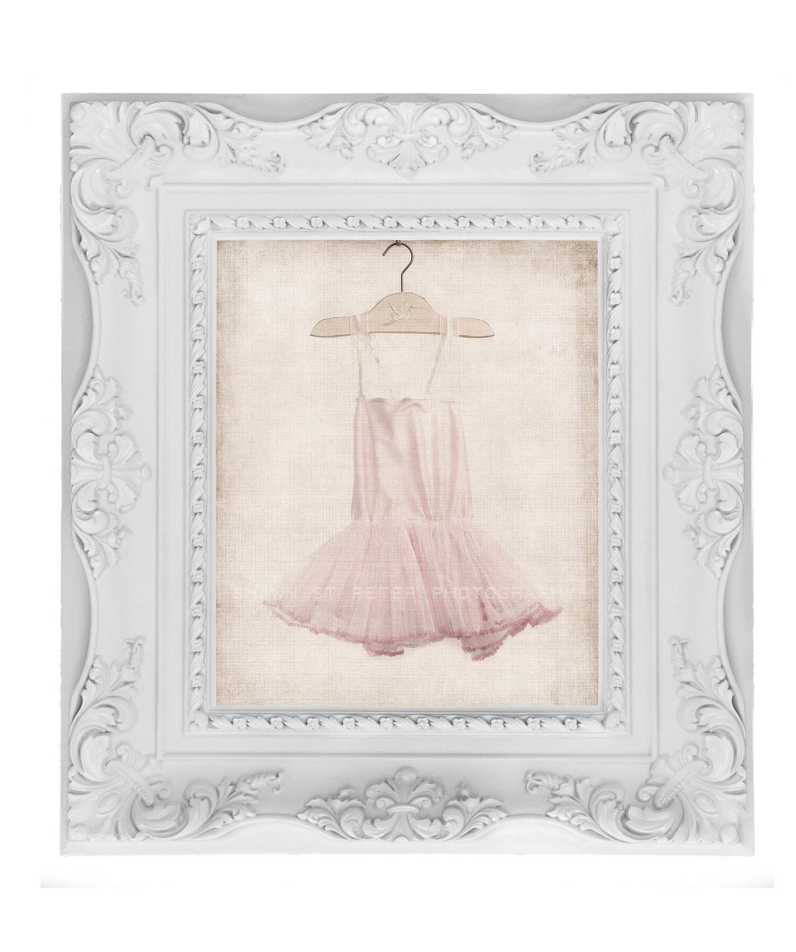 baby girl ballet tutu dress vertical, photo print, girls nursery decor, french decor ballerina girls room prints,
