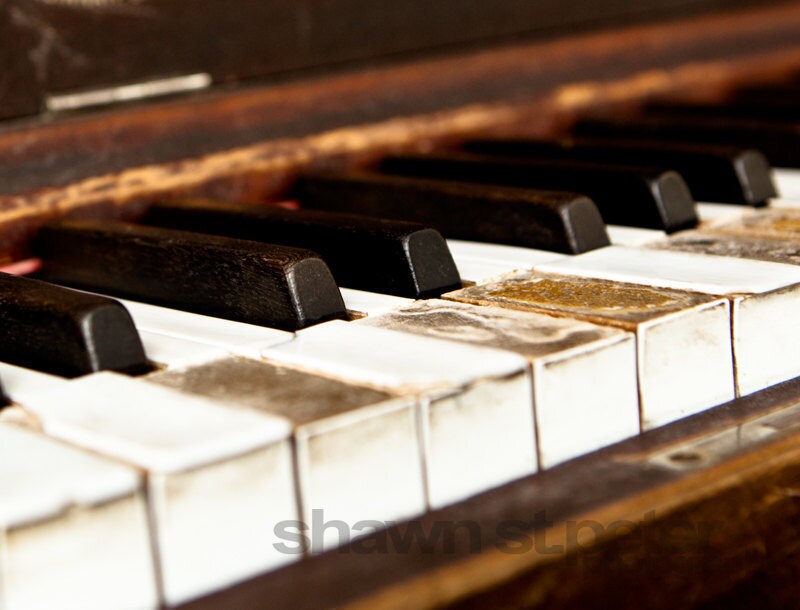 Vintage Piano Keys Photographic Art Print Decorating Ideas | Etsy