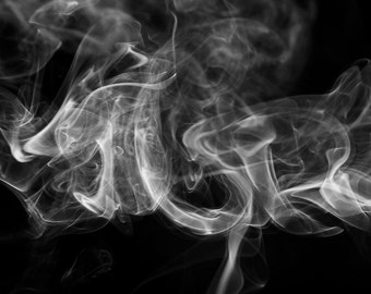 Smoke Patterns No. 1 Photographic Art Print, Wall Art for Home decor, 12 Sizes Available from Prints to Mounted Canvas