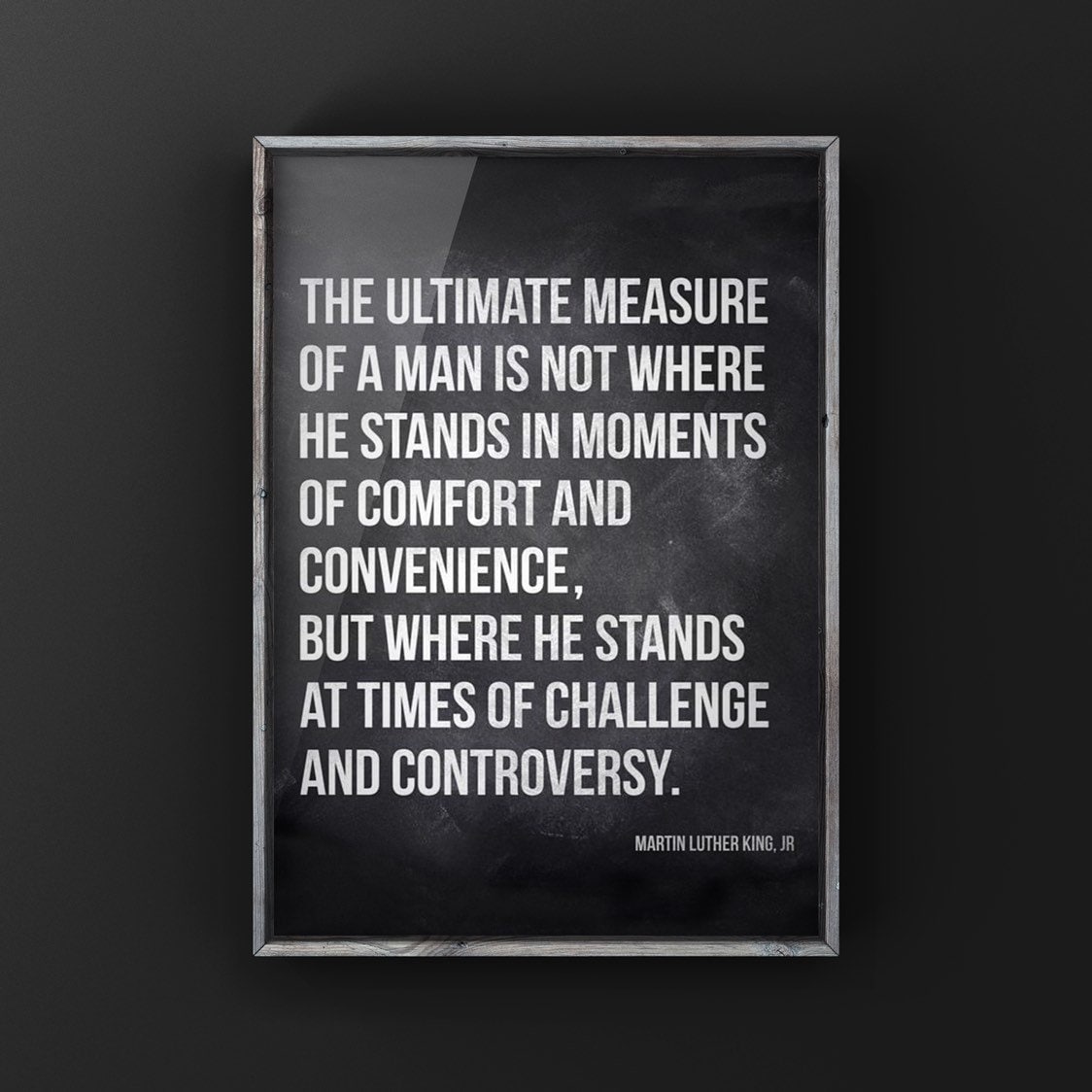 Mlk Measure Of A Man Mlk Quote The Ultimate Measure Of A Man Is Where He Stands In | Etsy Italia