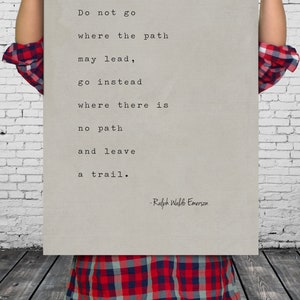 Ralph Waldo Emerson Quote Print - Motivational Office Decor image 2