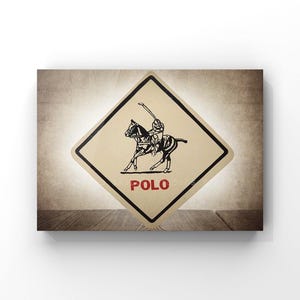 Vintage Polo Sign Photographic Print, Polo art, Polo Photos