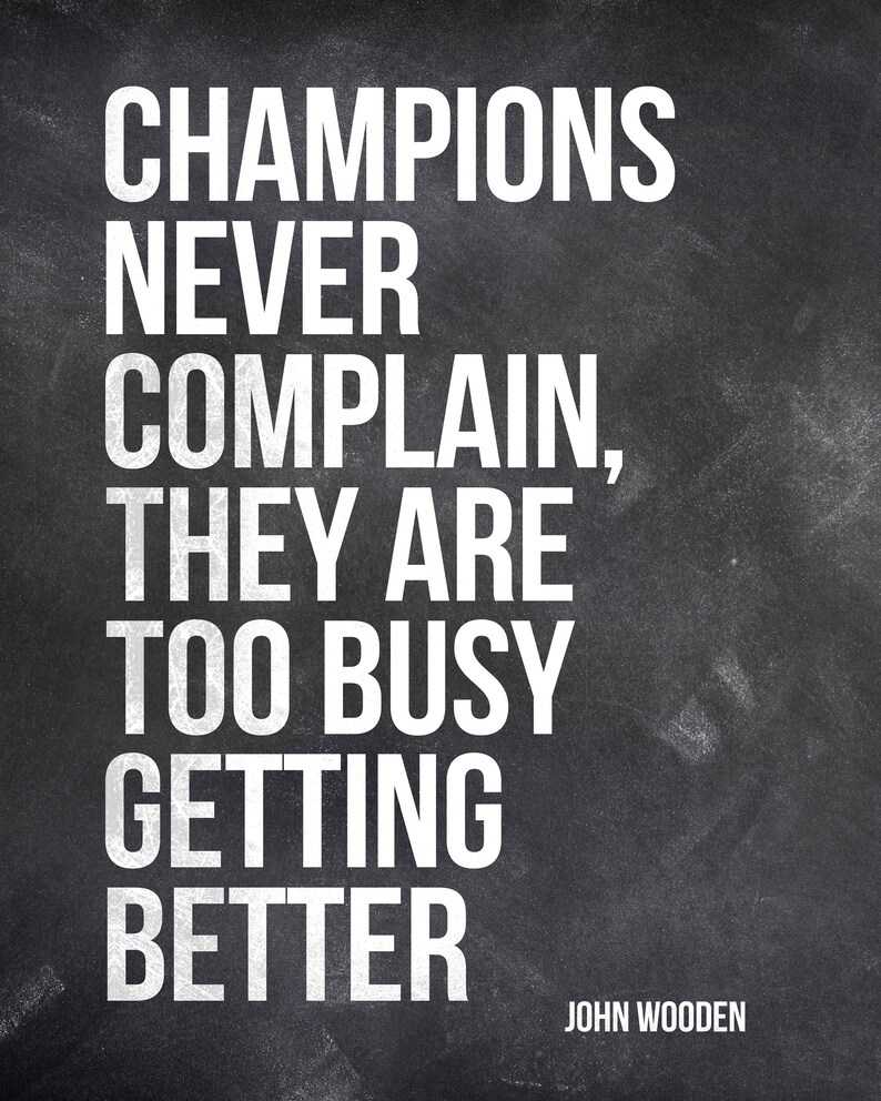 John Wooden Quote Print, Champions Art, Basketball Gift image 8