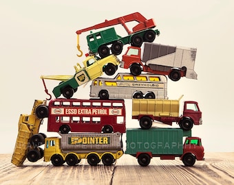 Vintage Matchbox Car Photo Print, Boys Nursery Decor