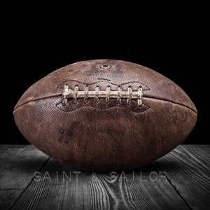 Vintage Football On Black on Black Photo Print , Decorating Ideas, Wall Decor, Wall Art, Kids Room, Nursery Ideas, Gift Ideas, image 4