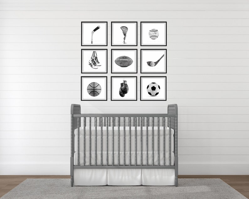 Black and White Hockey Stick Photo Photographic art Print, Boys Room decor, Boys Nursery Ideas, Sports art, Sport Prints, Man Cav image 6