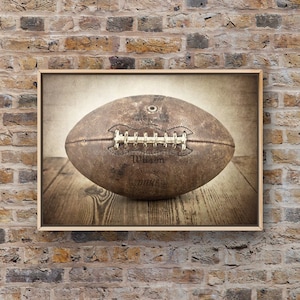 Vintage Football Photo print, Boys Room decor, Boys Nursery Ideas, Sports art, Sport Prints, Man Cave image 3