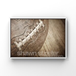 Vintage Football Laces Photo print, Boys Room decor, Boys Nursery Ideas, Sports art, Sport Prints, Man Cave image 7