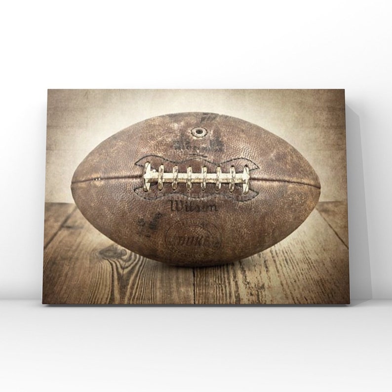 Vintage Football Photo print, Boys Room decor, Boys Nursery Ideas, Sports art, Sport Prints, Man Cave image 6