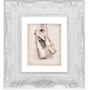 Vintage Ballet Slippers Photo Print, Girls Nursery decor, French Decor Ballerina girls room prints, Ballet Prints, image 4