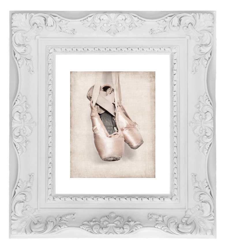 Vintage Ballet Slippers Photo Print, Girls Nursery decor, French Decor Ballerina girls room prints, Ballet Prints, image 4