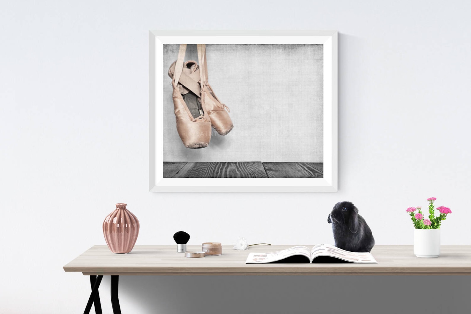 vintage ballet slippers, photo print, girls room decor, girls nursery, wall art, art decor, girls room ideas,