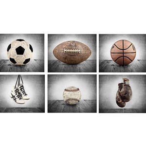 Vintage Wrestling Shoes Photo Print, Rustic Decor, Boys Room, Sports Theme room image 6