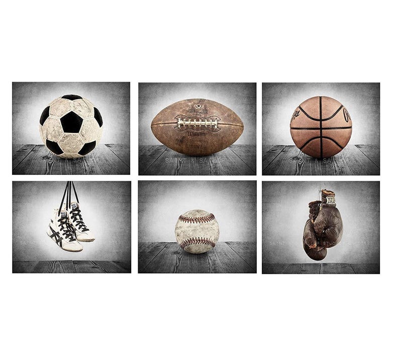 Vintage Wrestling Shoes Photo Print, Rustic Decor, Boys Room, Sports Theme room image 6