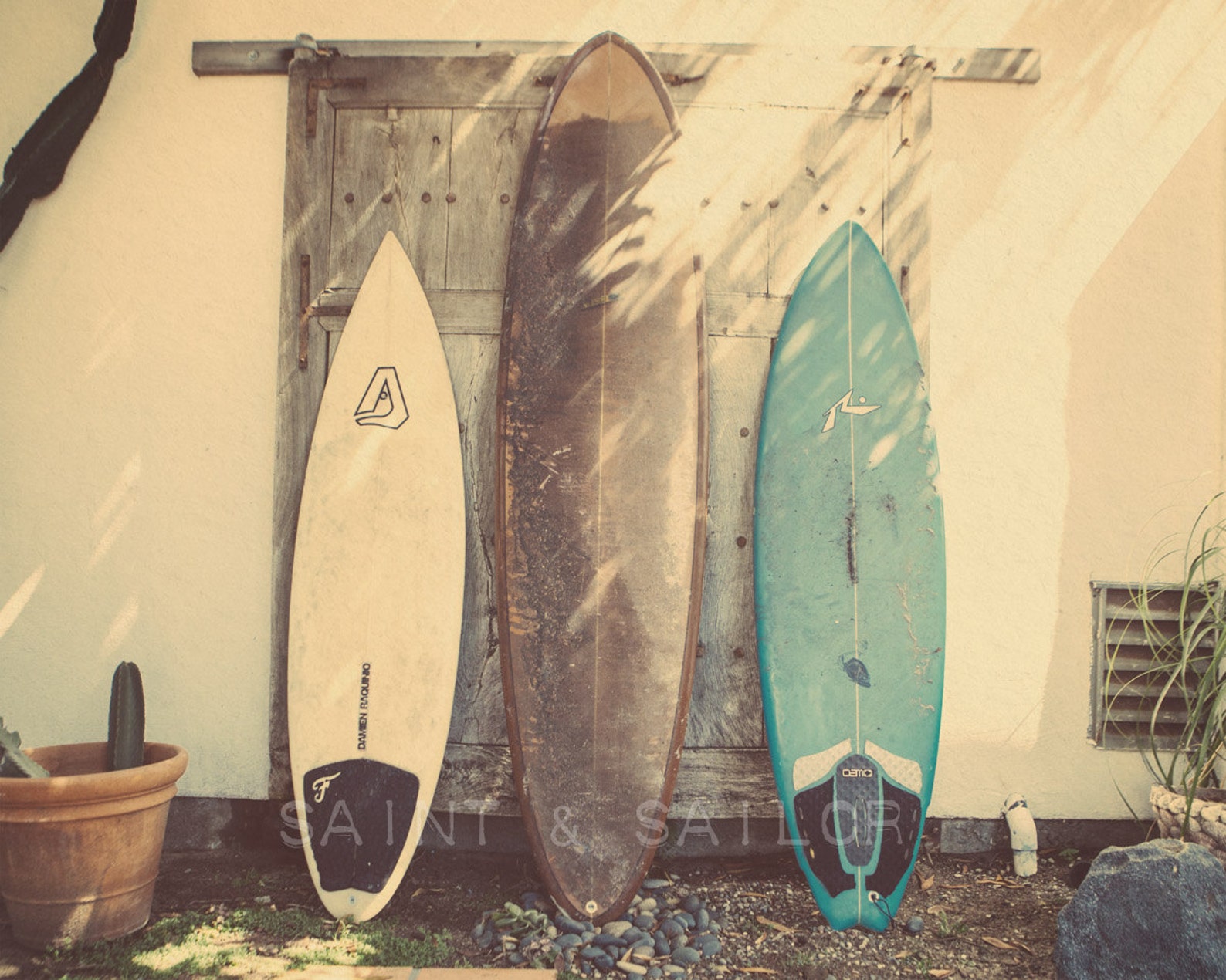 Surf Art Vintage Surfboards Surf Decor Beach Photos Etsy