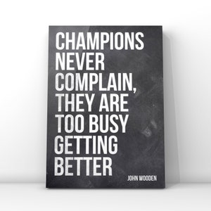 John Wooden Quote Print, Champions Art, Basketball Gift image 9