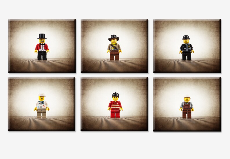 Lego Kids Wall Art Set of 6 Canvas Prints Boys Room Decor Etsy