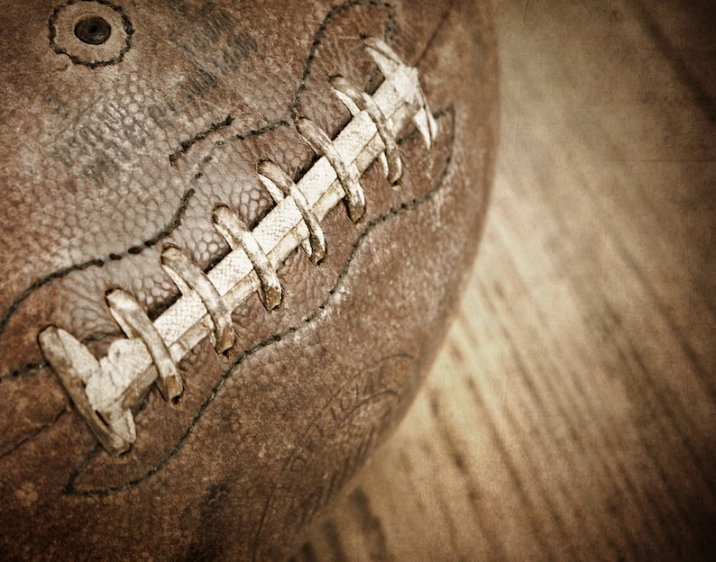 Vintage Football Laces Photo print, Boys Room decor, Boys Nursery Ideas, Sports art, Sport Prints, Man Cave image 9