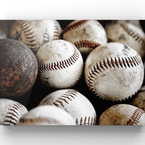 Vintage Baseball Print, Baseball pile-Baseball wall art-Baseball Gifts-Vintage Spirts decor image 8