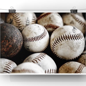 Vintage Baseball Print, Baseball pile-Baseball wall art-Baseball Gifts-Vintage Spirts decor image 6