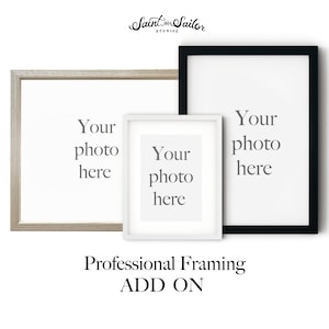 Print ADD-ON: Professional Custom Framing for Prints Free Shipping image 1