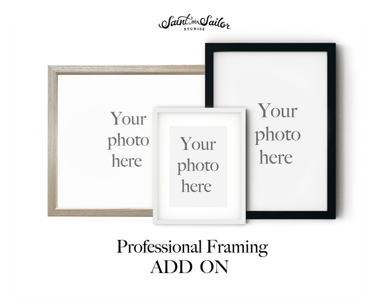Print ADD-ON: Professional Custom Framing for Prints Free Shipping image 1