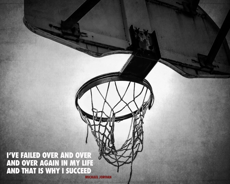 Vintage Basketball Hoop Photo Print Basketball Print Etsy