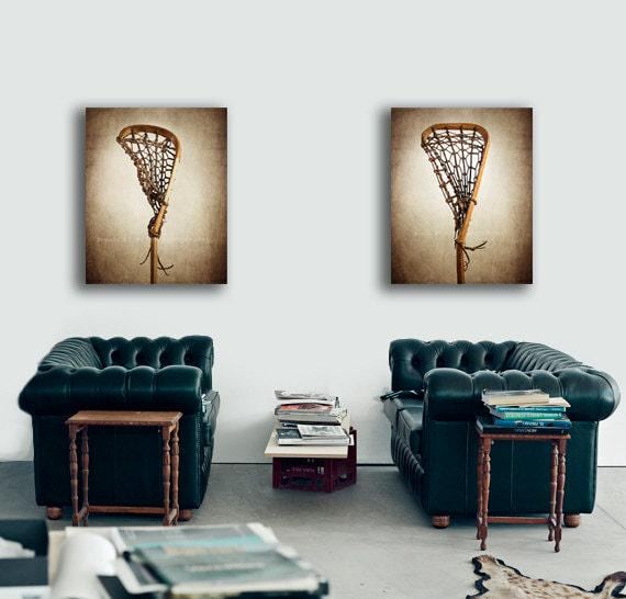 Vintage Lacrosse Stick Photo Print,  Sports Wall Art