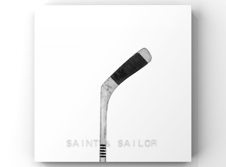 Black and White Hockey Stick Photo Photographic art Print, Boys Room decor, Boys Nursery Ideas, Sports art, Sport Prints, Man Cav image 9