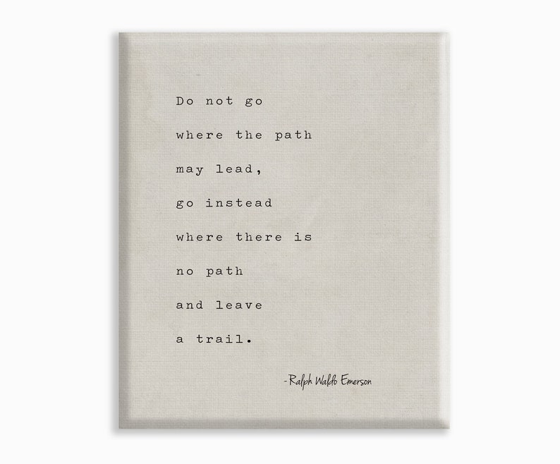 Ralph Waldo Emerson Quote Print - Motivational Office Decor image 4