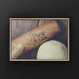 Vintage Polo Mallet 24 and Ball Closeup Photographic Print, Polo art, Polo Photos