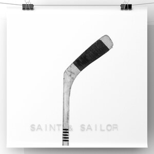 Black and White Hockey Stick Photo Photographic art Print, Boys Room decor, Boys Nursery Ideas, Sports art, Sport Prints, Man Cav image 8