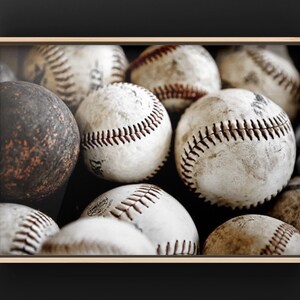 Vintage Baseball Print, Baseball pile-Baseball wall art-Baseball Gifts-Vintage Spirts decor image 9